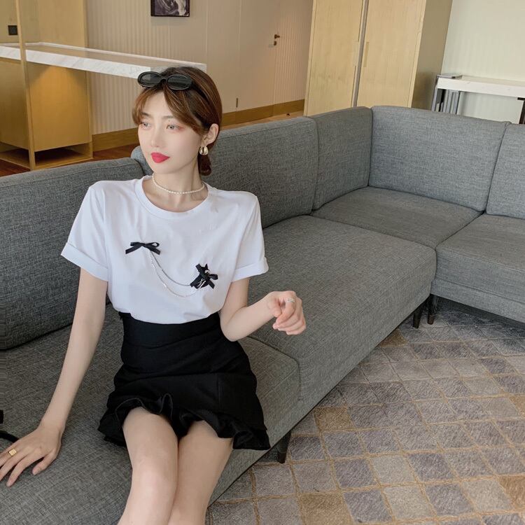 【bottoms】夏INS風Aライン合わせやすいボディラインショート丈スカートF0269