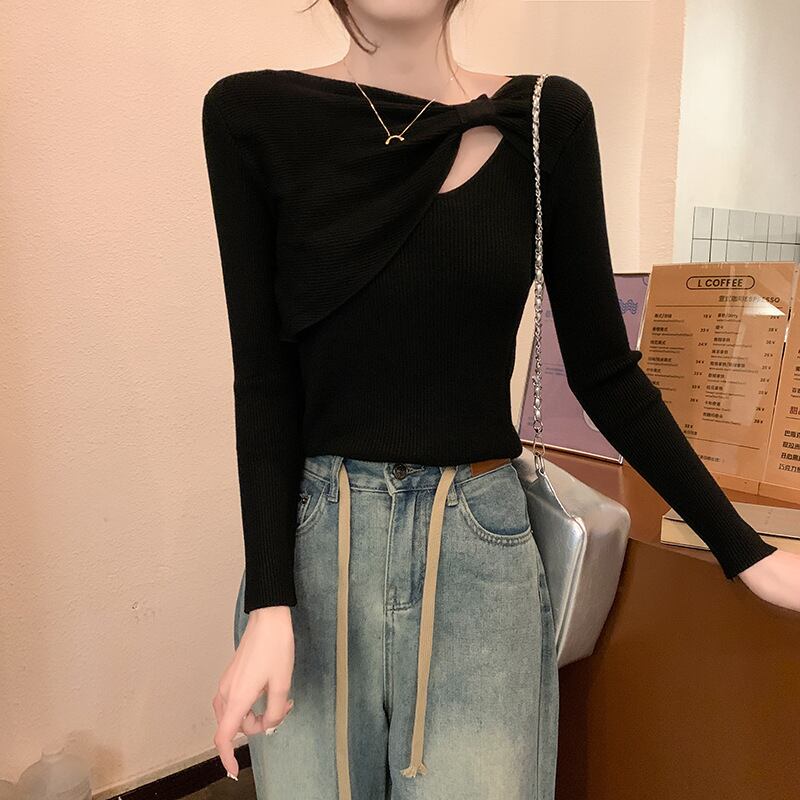 【tops】ニットトップス　M18841