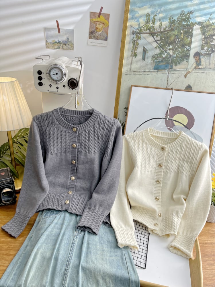 【outer】ニットカーデ　M25474