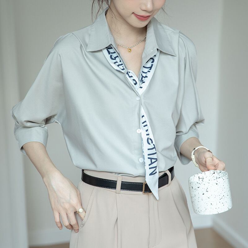 【tops】ファッションデザインブラウスG21074