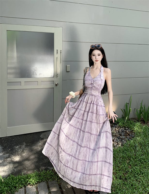 【dress】ホルターネックワンピース　M25133