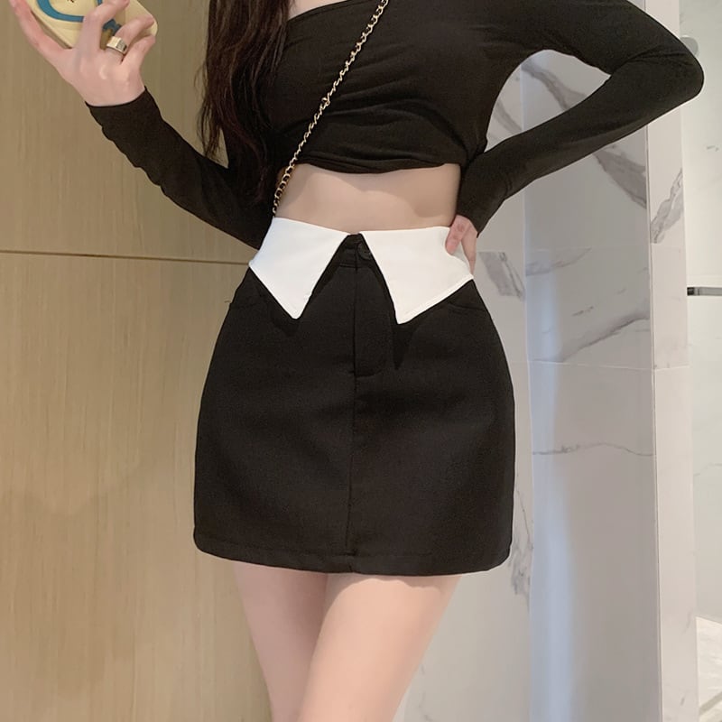 【bottoms】スーツAラインスカートG20944