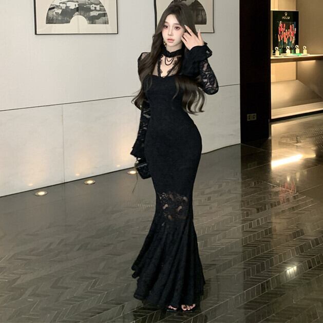 【dress】マーメイドレースワンピース　M28190