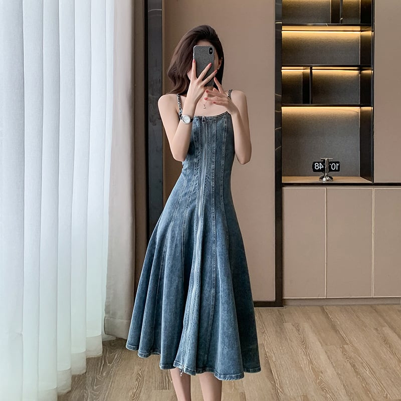 【dress】デニムキャミワンピース　M24564