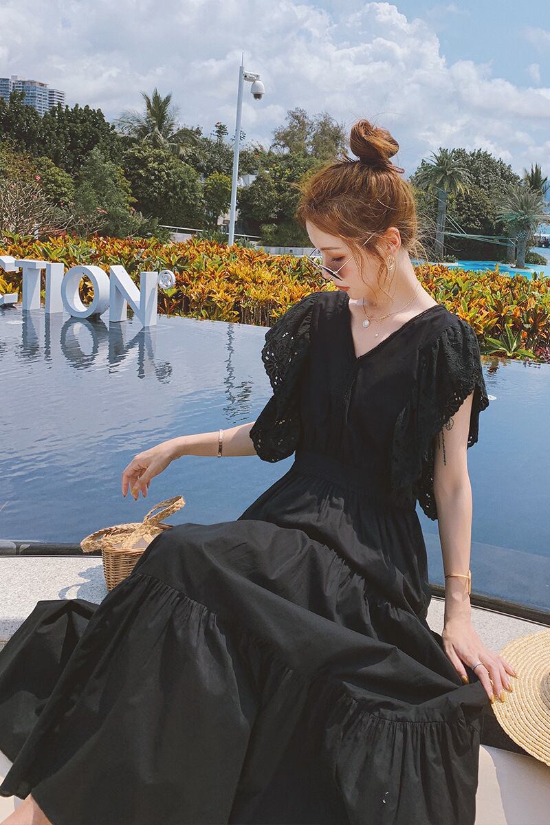 【dress】魅力的 気質満点夏おしゃれスウィート切り替え ワンピース  G0480