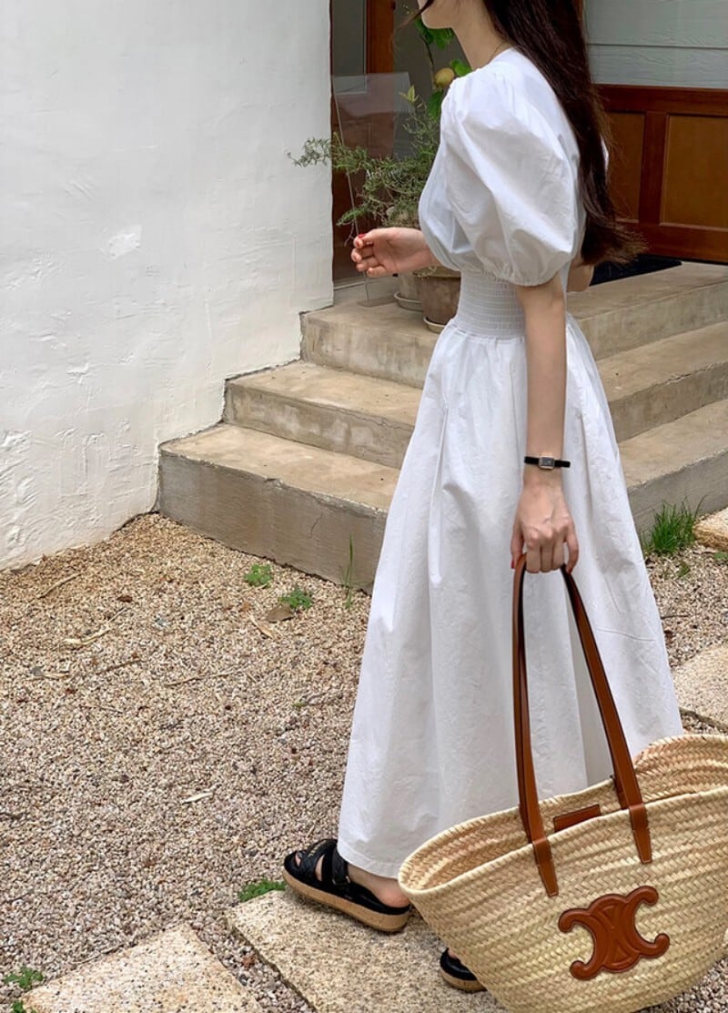 【dress】パフスリーブワンピース　M23882