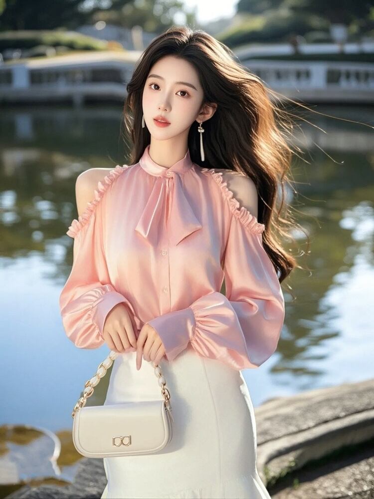 【tops】オフショルダーブラウス　M29434