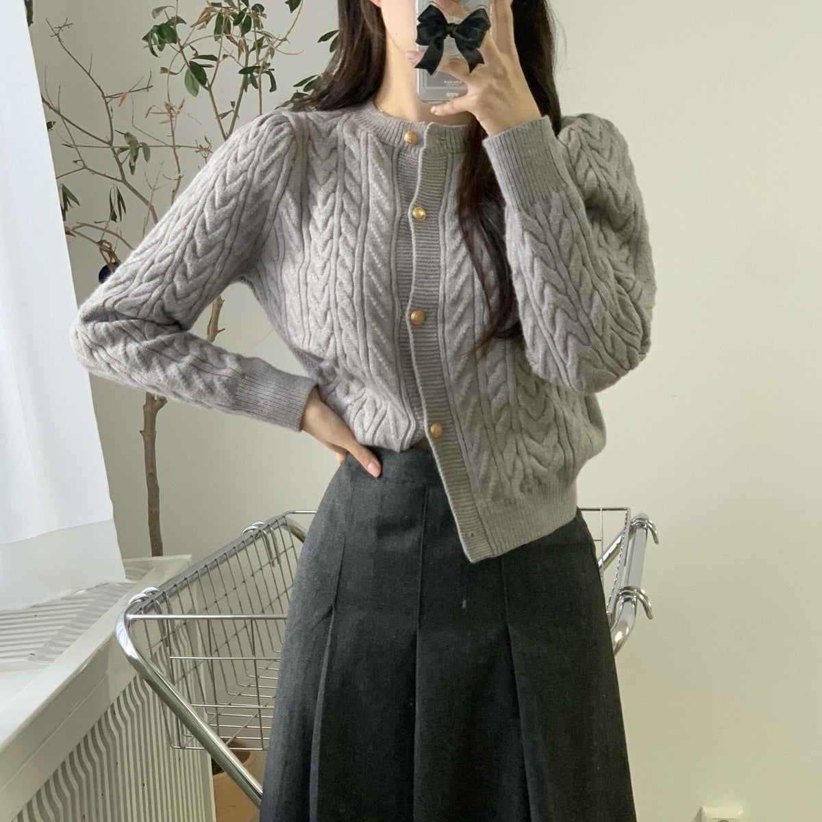 【outer】ニットカーデ　M26927