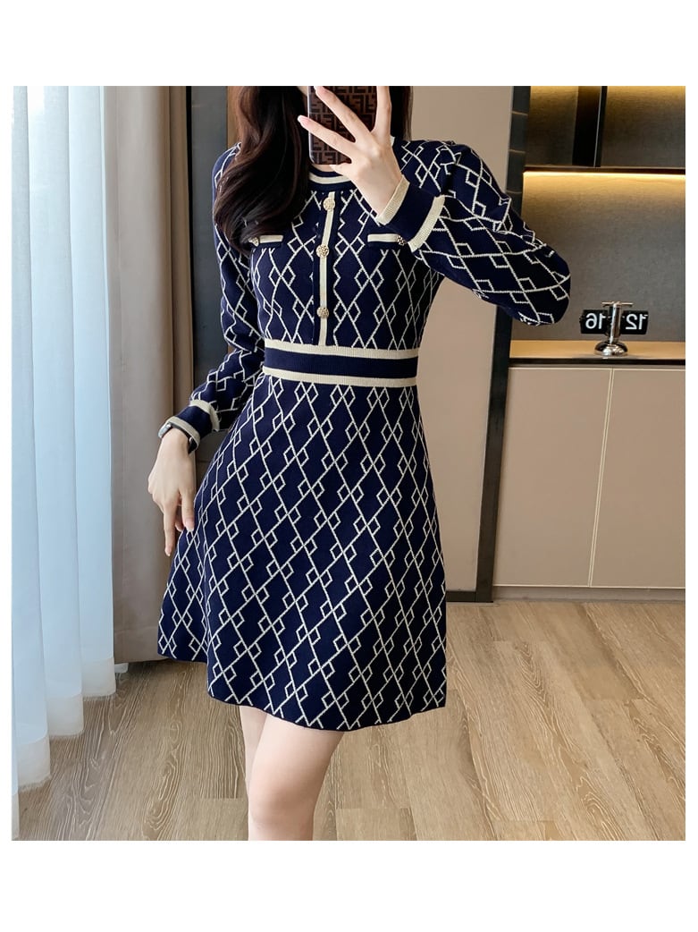 【dress】ニットワンピース　M25462