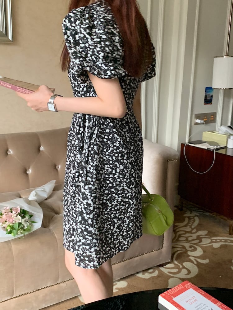 【dress】花柄ワンピース　M24870