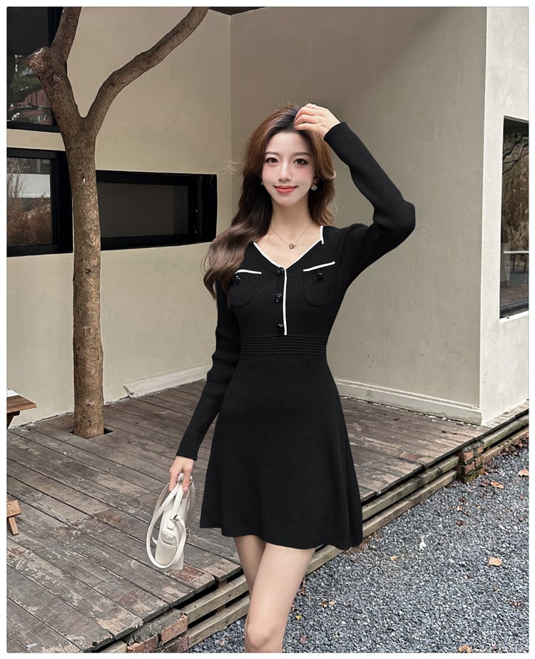 【dress】ニットワンピース　M27452