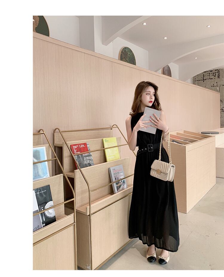 【dress】今季トレンド気質満点海旅行ギャザーウェスト絞り体型カバー無地ワンピースF0288