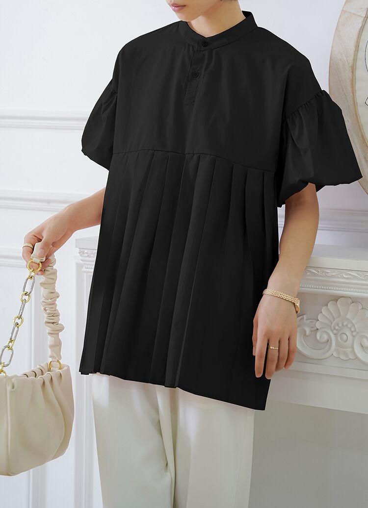 【tops】ランタンスリーブギャザーブラウスG20473