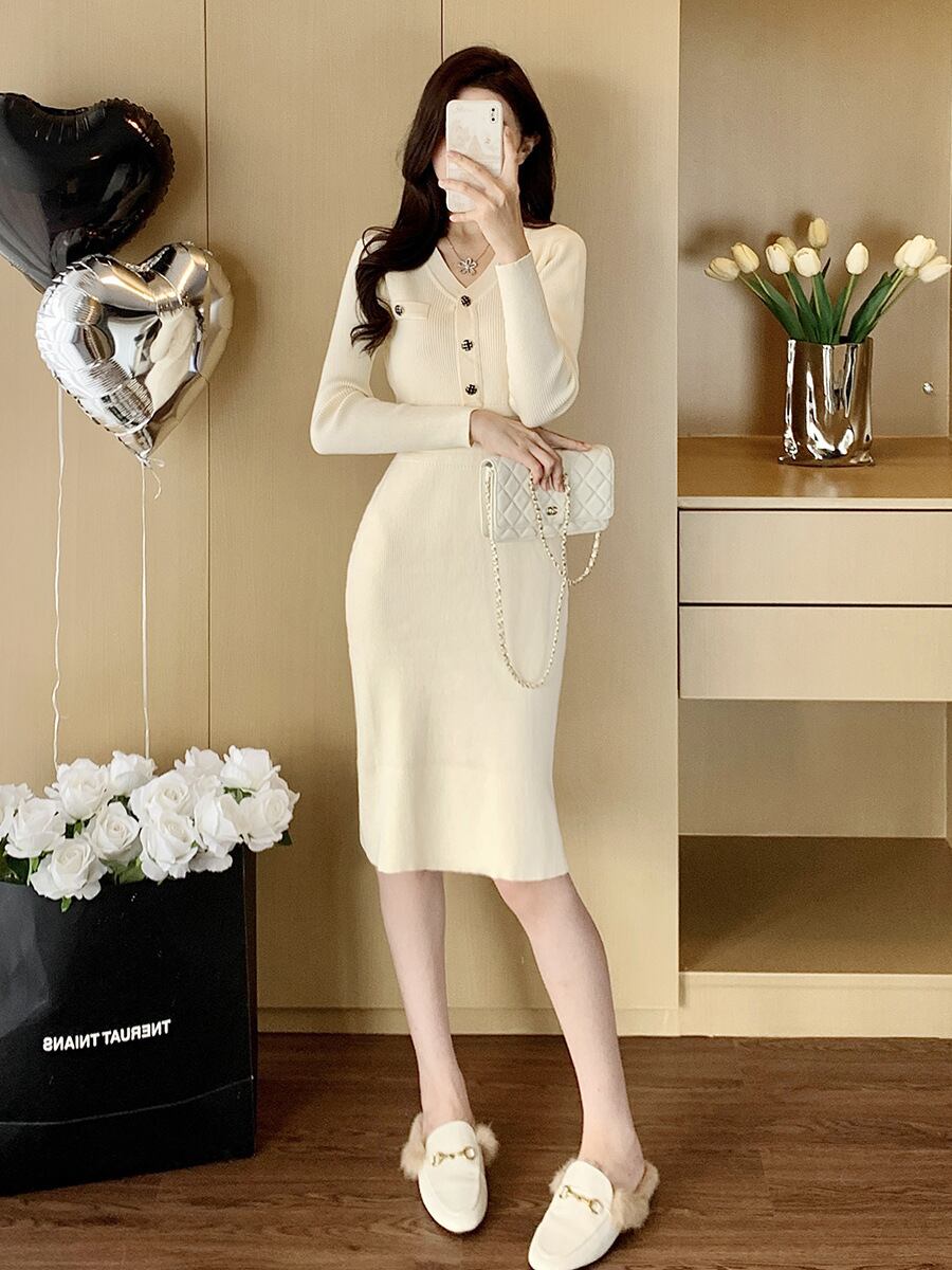 【dress】ニットワンピース　M28402