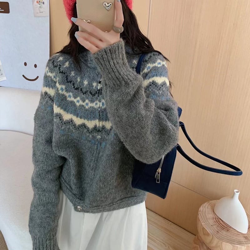 【outer】ニットカーデ　M28873