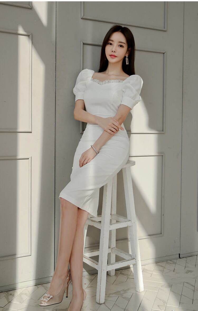 【dress】パフスリーブワンピース G20096