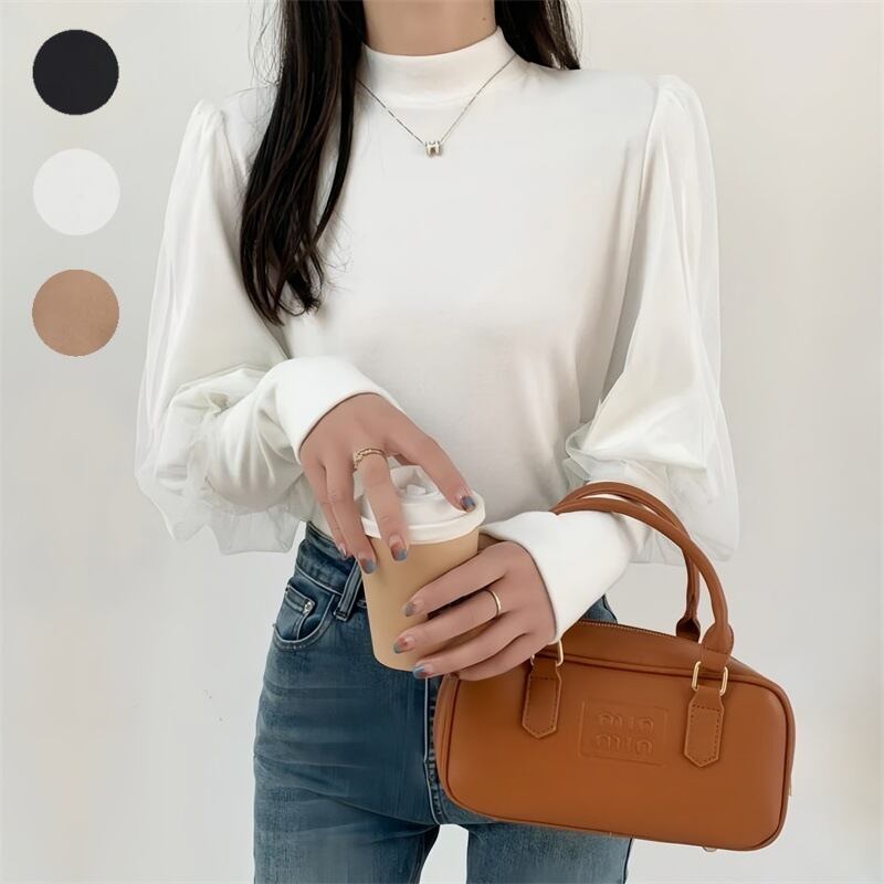 【tops】メッシュランタンスリーブTシャツG20261