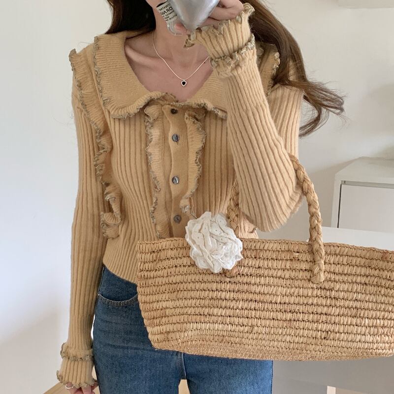 【outer】ニットカーデ　M28890