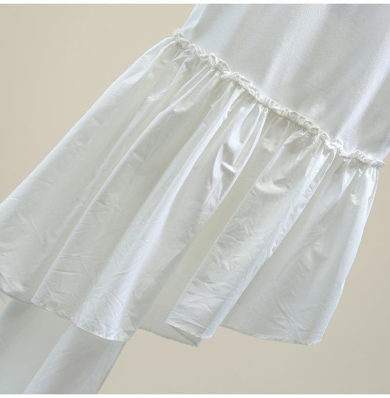 【tops】2色半袖イレギュラーＴシャツF7324