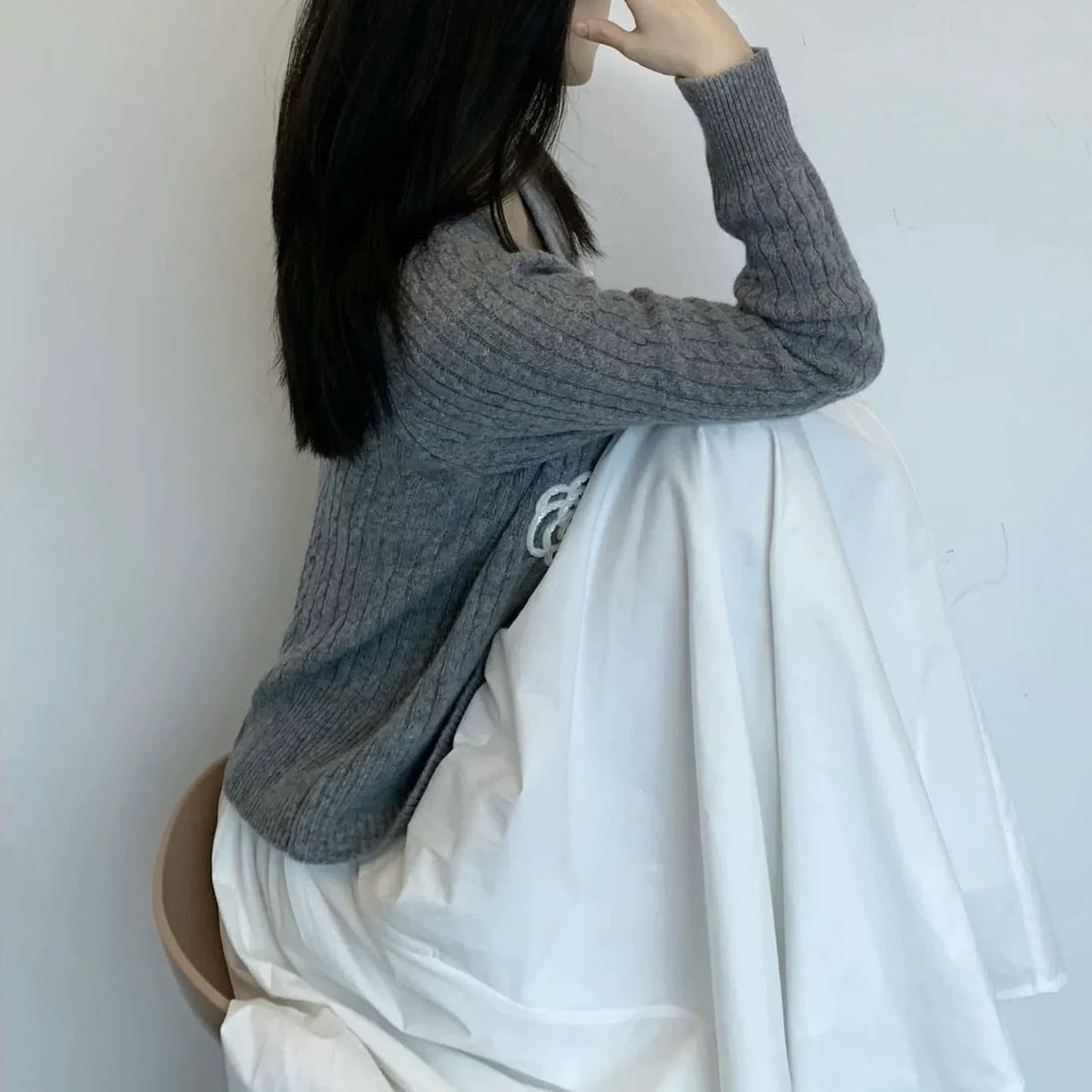 【outer】ニットカーデ　M28860