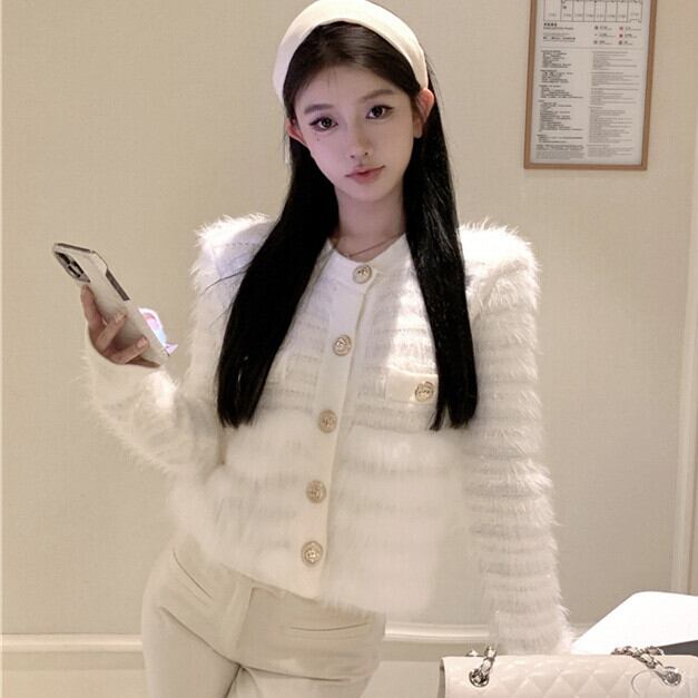 【outer】ファーニットコート　M28180