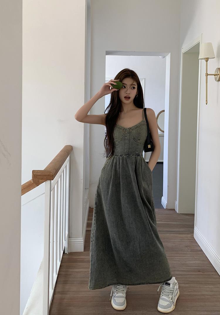 【dress】デニムキャミワンピース　M24871