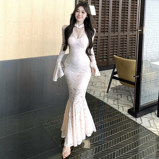 【dress】マーメイドレースワンピース　M28190