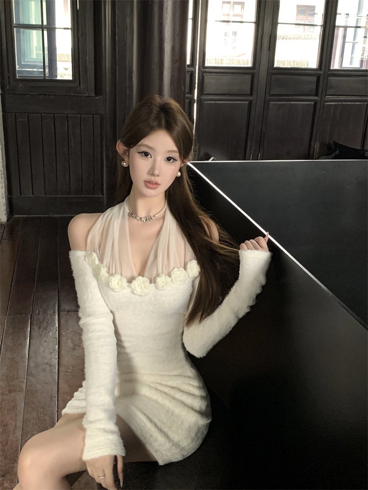 【dress】ホルターネックワンピース　M27481