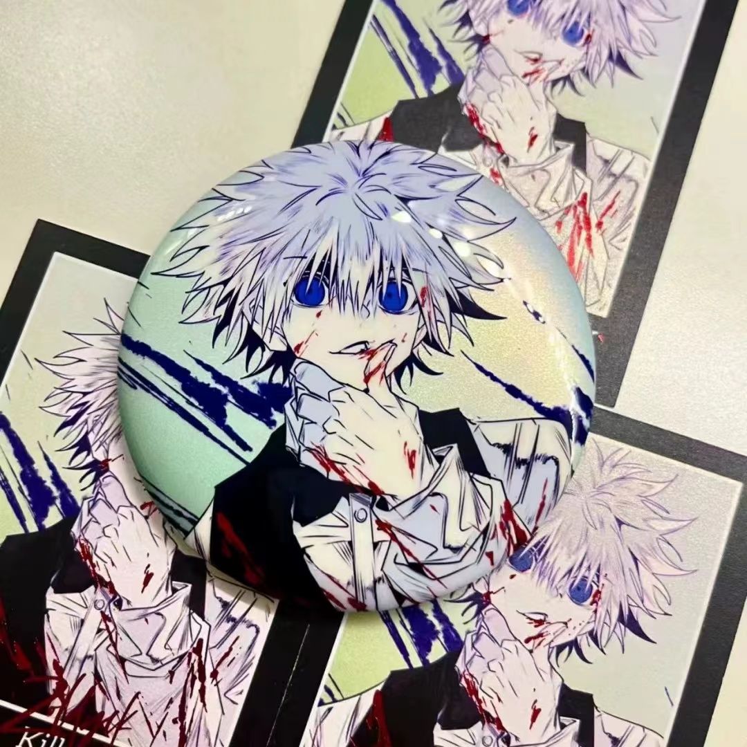 【GOODS】HUNTER×HUNTER 血を染める 58mm 缶バッジ Q2239
