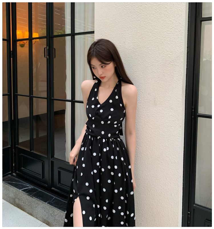【dress】ドット柄ワンピース　M23911