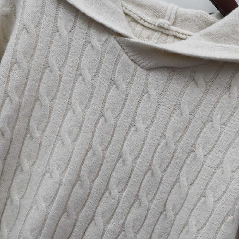 【tops】フード付きニットセーター　M27396