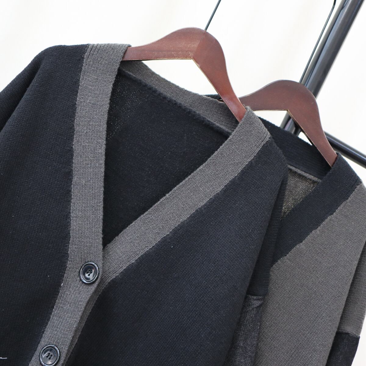 【outer】ドッキングニットカーデ　M18952