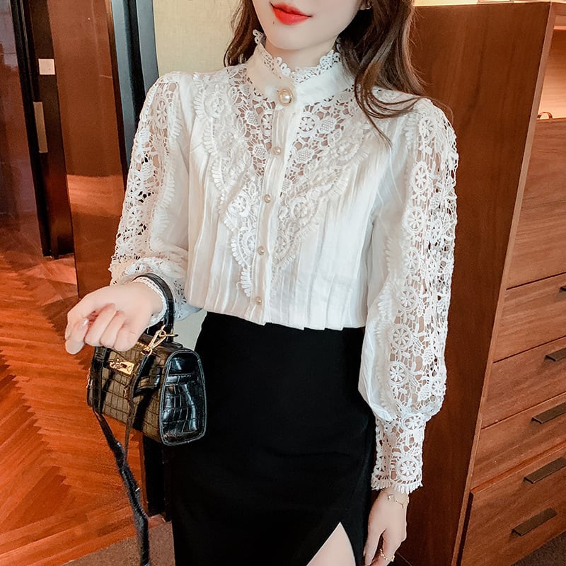 【tops】レースブラウス　M29073