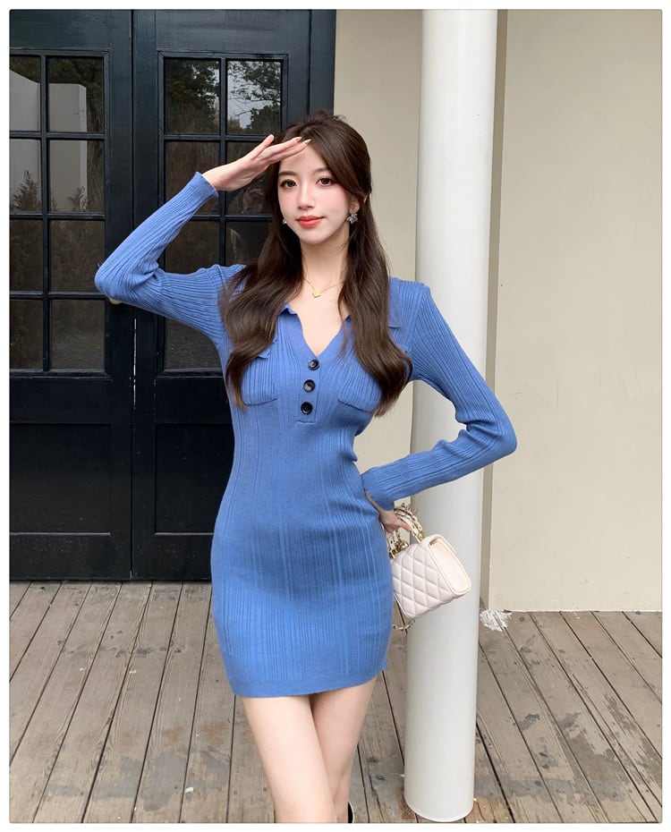 【dress】ニットワンピース　M26355