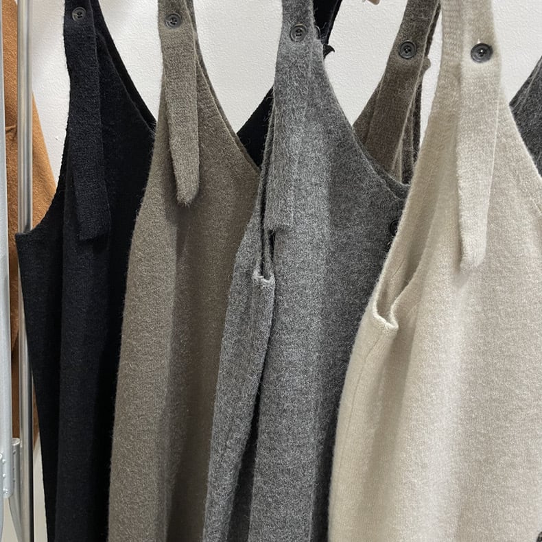 【dress】ボタンデザインベストワンピース　N2711