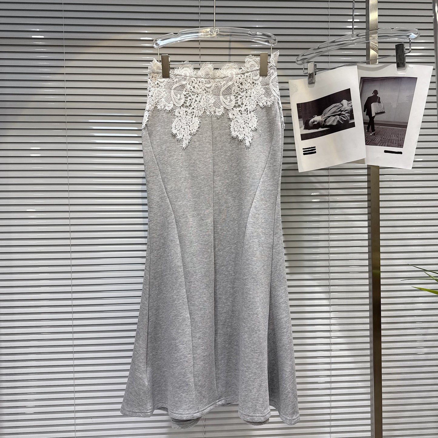 【set】2WAYフードファーパーカー×マーメイドスカートセット N3480