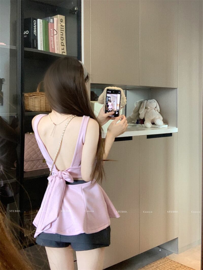 【tops】ノースリーブバックレストップス　M29979