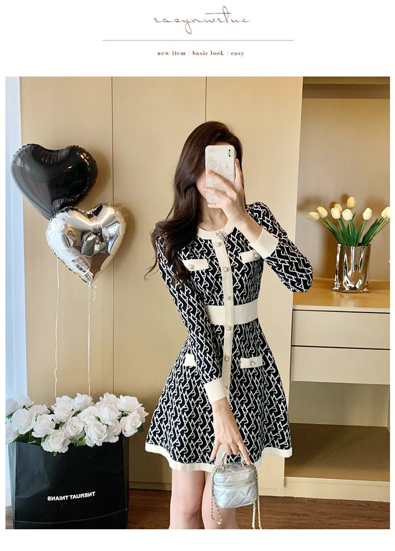 【dress】ニットワンピース　M28360