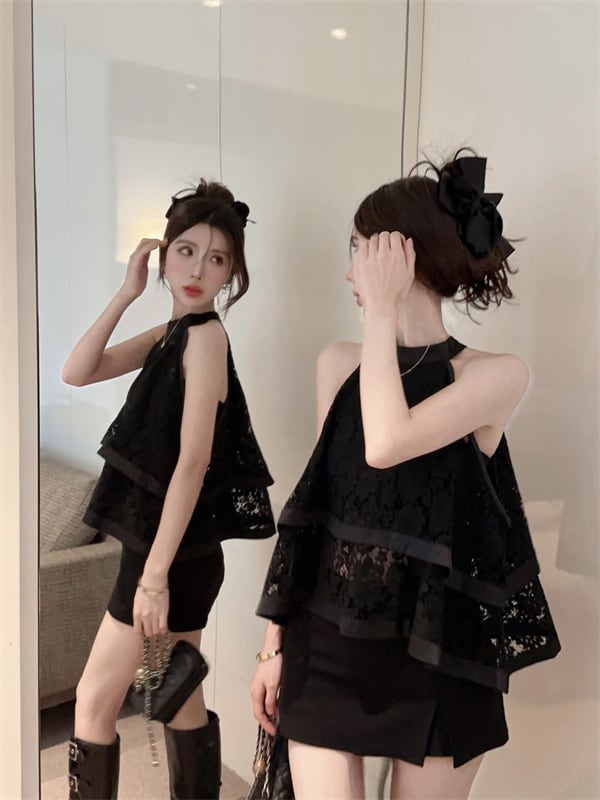 【tops】ノースリーブレーストップス　M24637