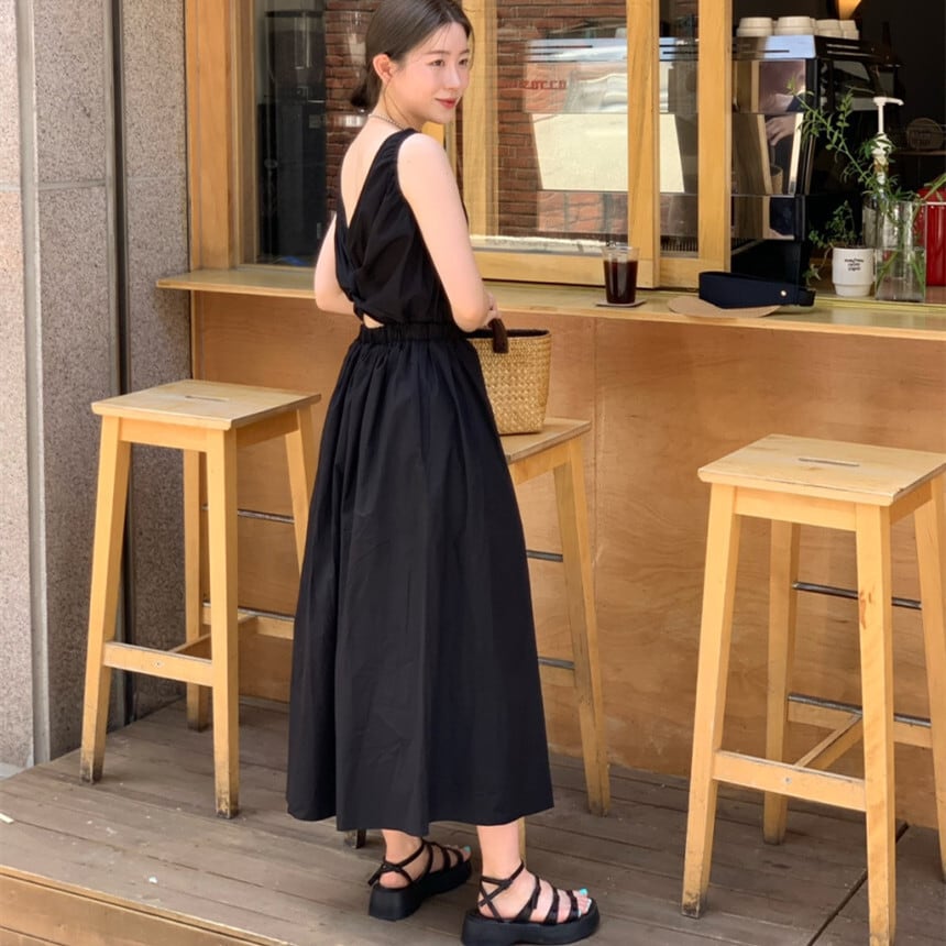 【dress】バックレスワンピース　M25066