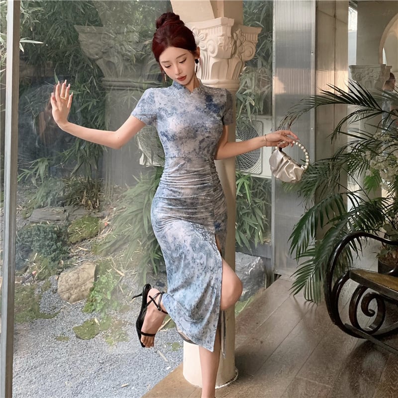 【dress】スリットワンピース　M29552
