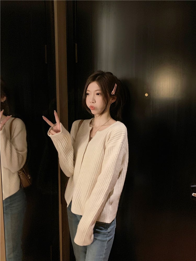 【outer】ニットカーデ　M28828
