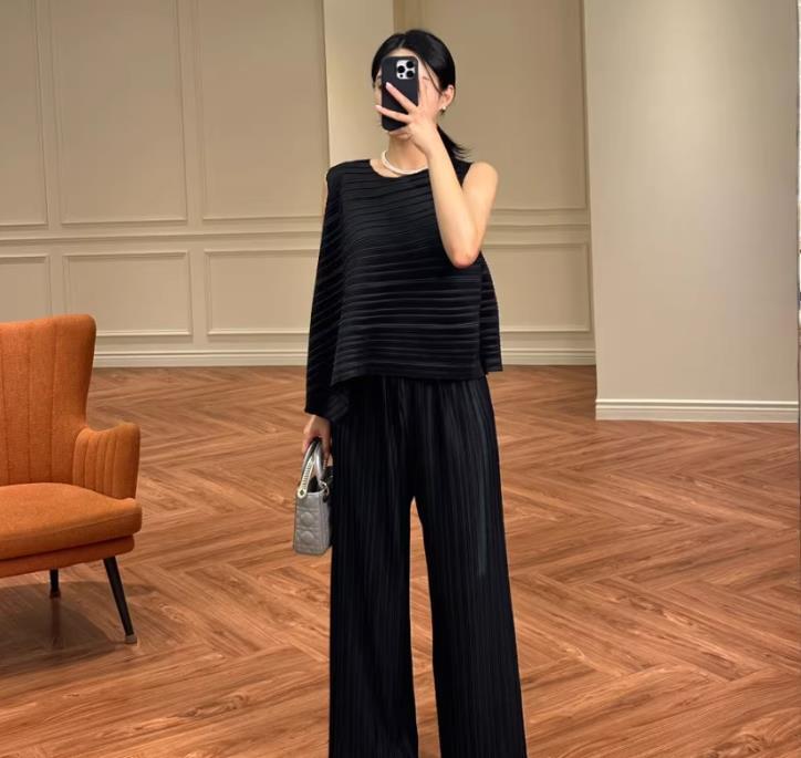 【set】イレギュラータンクトップ+ガウチョパンツ２点セットF7418