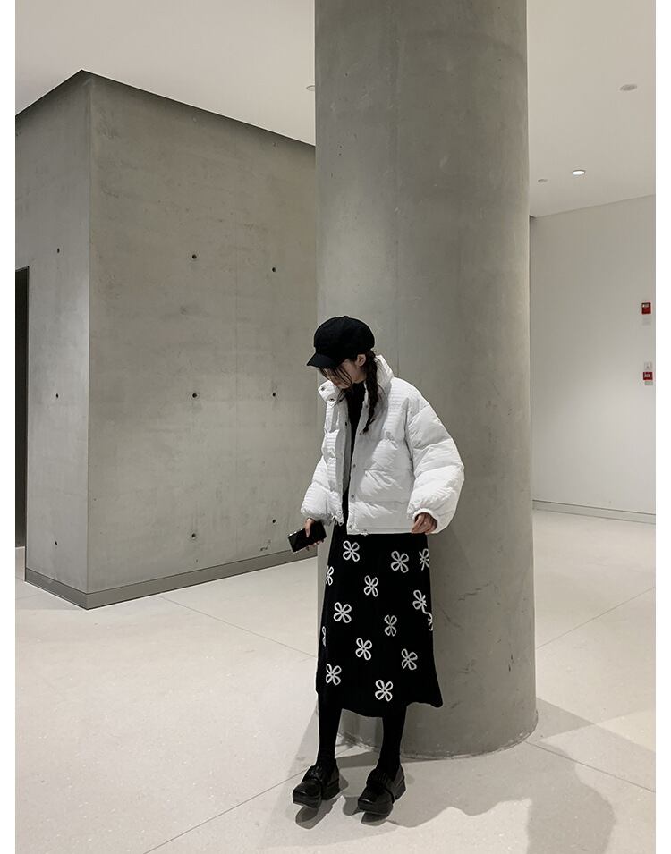 【bottoms】秋!柔らかくて優しいレトロAラインニットスカート G2635