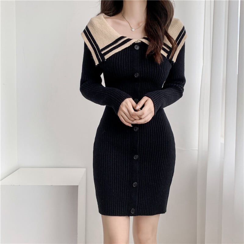 【dress】ニットワンピース　M25516