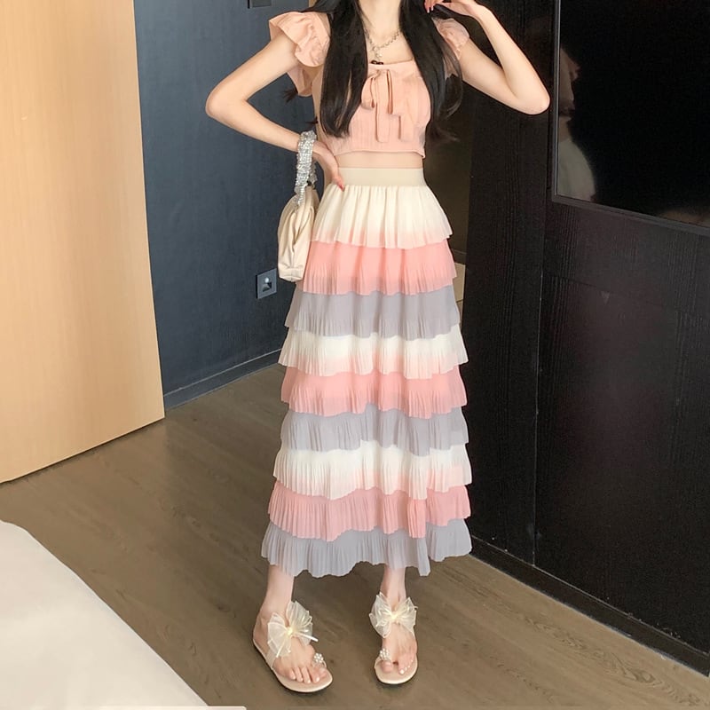 【bottoms】AラインスカートG20483