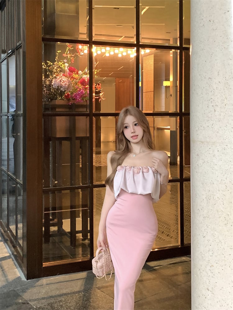 【dress】ベアトップワンピース　M25092