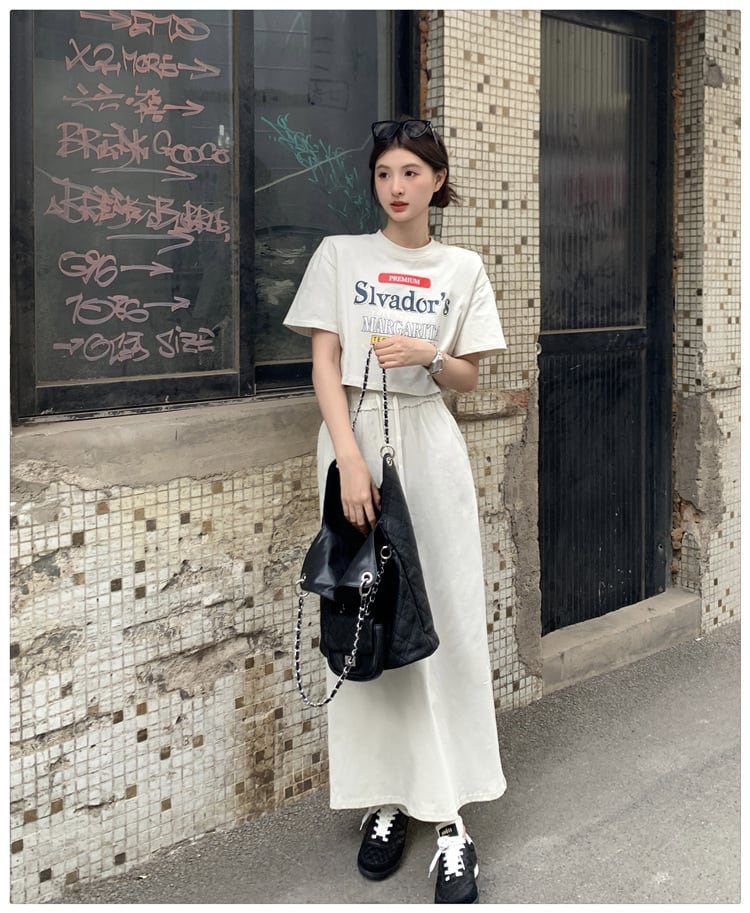 【set】Tシャツ×スカートセット　M24649