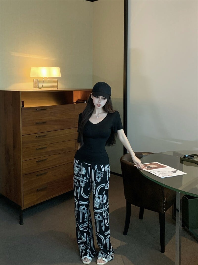 【set】Tシャツ×ワイドパンツセット　M23924