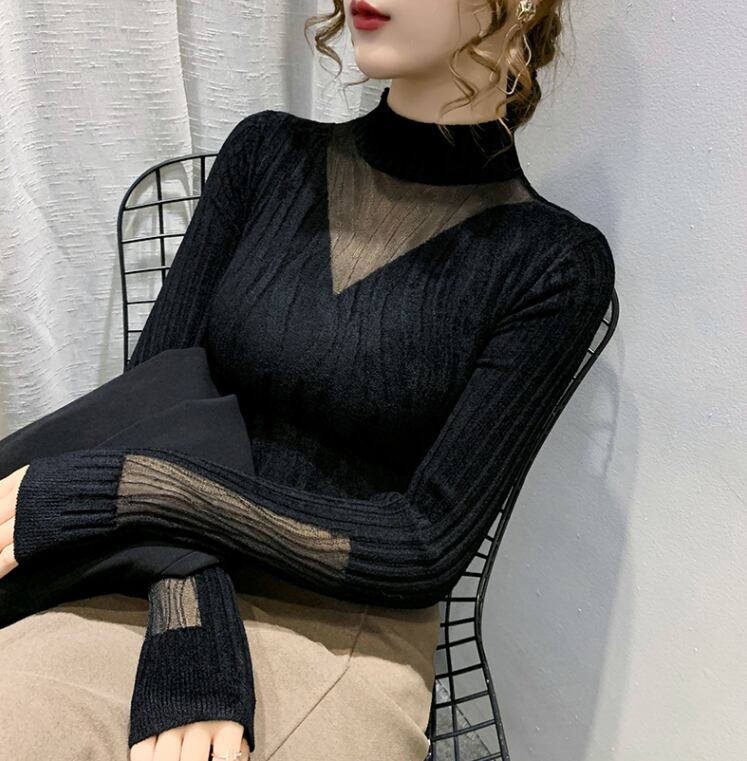 【tops】早い者勝ち!気質満点エレガントニットファッション秋冬新作長袖着痩せトップス G3477